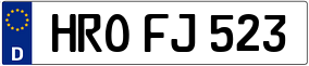 Trailer License Plate
